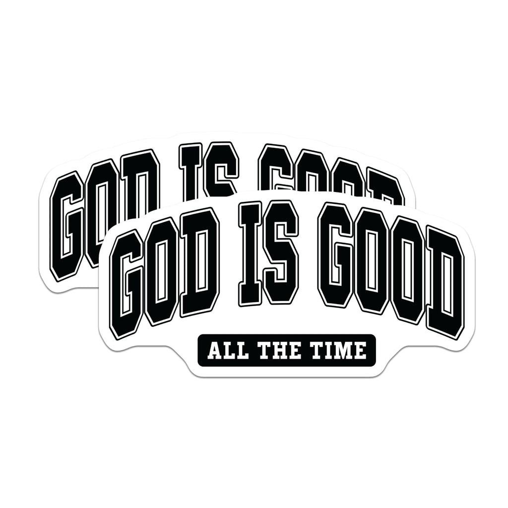 (2 Pack) God is Good All The Time Magnets - Christian Faith Affirmation - Inspirational Spiritual Decor - 5 Inches On Longest Side - Thick Durable Magnet - Made in USA - MAG24614