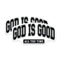(2 Pack) God is Good All The Time Magnets - Christian Faith Affirmation - Inspirational Spiritual Decor - 5 Inches On Longest Side - Thick Durable Magnet - Made in USA - MAG24614