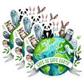 (3 Pack) Save Earth Animal Decals - Environmental Stickers - Protect Wildlife Decals - 3 Inches On Longest Side - Easy Peel & Apply - Made in USA - 3MCS6465