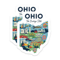 (2 Pack) Ohio Magnets - Buckeye State Souvenir - Travel Fridge Magnet - 5" On Longest Side - Premium Magnet - for Cars, Refrigerators, Toolboxes, Lockers - Made in USA - MAG18319