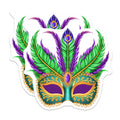 (2 Pack) Mardi Gras Mask Magnets - Carnival Festival Decor - New Orleans Party Supplies - Masquerade Celebration Accent - 5 Inches On Longest Side - Thick Durable Magnet - Made in USA - MAG36858