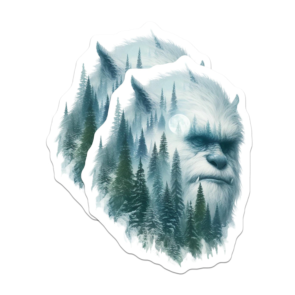 (2 Pack) Bigfoot Magnets - Yeti Fridge Magnets - Cryptid Decorations - 5" On Longest Side - Premium Magnet - for Cars, Refrigerators, Toolboxes, Lockers - Made in USA - MAG14500