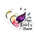 (2 Pack) A Big Piece of My Heart Lives in Heaven Magnets - Sympathy Memorial - Remembrance Angel Wing - 5 Inches On Longest Side - Thick Durable Magnet - Made in USA - MAG37922