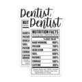 (2 Pack) Dentist Magnets - Funny Nutrition Facts - Dental Office Decor - 5" On Longest Side - Premium Magnet - for Cars, Refrigerators, Toolboxes, Lockers - Made in USA - MAG15992