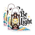(2 Pack) Be the Light Magnets - Inspirational Quote - Encouragement Saying - Religious Faith Decor - Affirmation Decor - Lantern Art - 5" - Durable Magnet - Made in USA - MAG38988