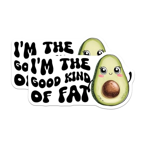 (2 Pack) I'm The Good Kind of Fat Magnets Magnets - Funny Kitchen Decor - 5" On Longest Side - Made in USA - Sticks to Refrigerators & Metal Surfaces - MAG8391