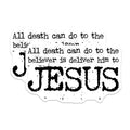 (2 Pack) Christian Inspirational Magnets - Faith Based Jesus Quote - Religious Home Decor for Believers - 5 Inches On Longest Side - Thick Durable Magnet - Made in USA - MAG29719