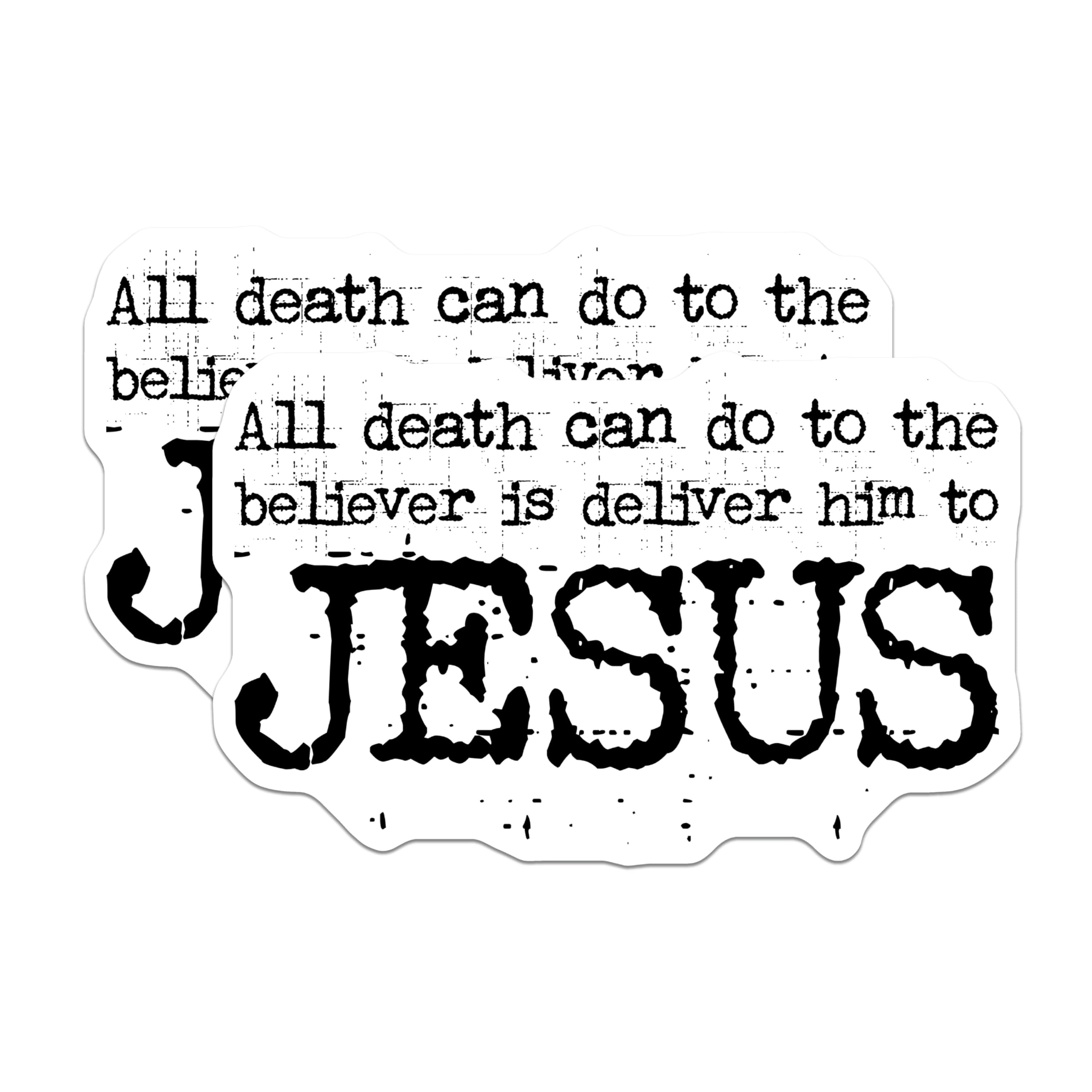 (2 Pack) Christian Inspirational Magnets - Faith Based Jesus Quote - Religious Home Decor for Believers - 5 Inches On Longest Side - Thick Durable Magnet - Made in USA - MAG29719