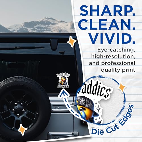 (2 Packs) Even Baddies Get Saddies Stickers - Funny Hilarious Decals - 5 Inches On Longest Side - Premium Vinyl Decal - Sticks to Any Smooth Flat Surface - Made in USA - BMCS2467