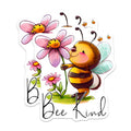 (2 Pack) Bee Kind Magnets - Cute Bee Decor - Positive Affirmation Magnets - 5" On Longest Side - Premium Magnet - for Cars, Refrigerators, Toolboxes, Lockers - Made in USA - MAG16729
