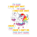 (2 Pack) Sassy Unicorn Magnets - Fun and Bold Statements - 5" On Longest Side - for Cars, Fridges, Toolboxes - Made in USA - MAG7794