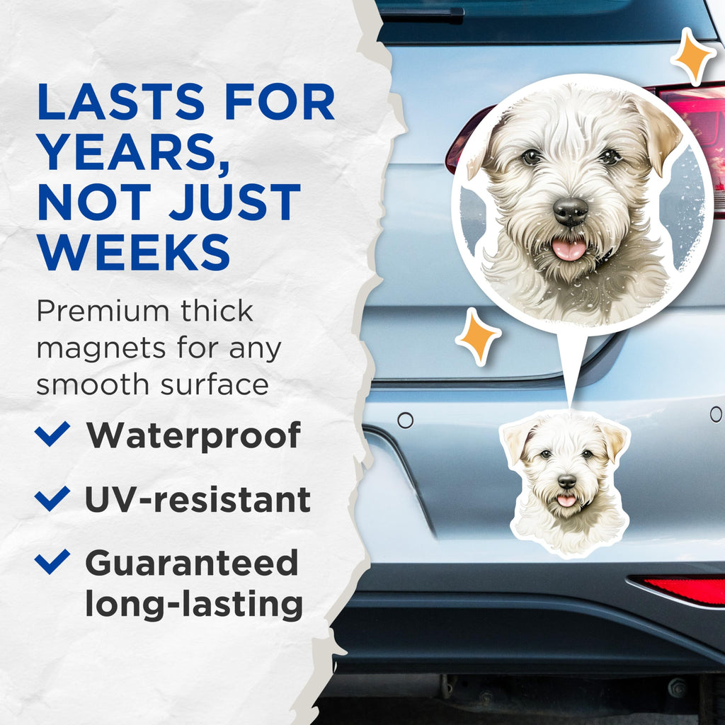 (2 Pack) Westie Dog Magnets - Cute White Terrier Puppy Decor - Animal Lover Pet Owner Accessories - 5 Inches On Longest Side - Thick Durable Magnet - Made in USA - MAG25586