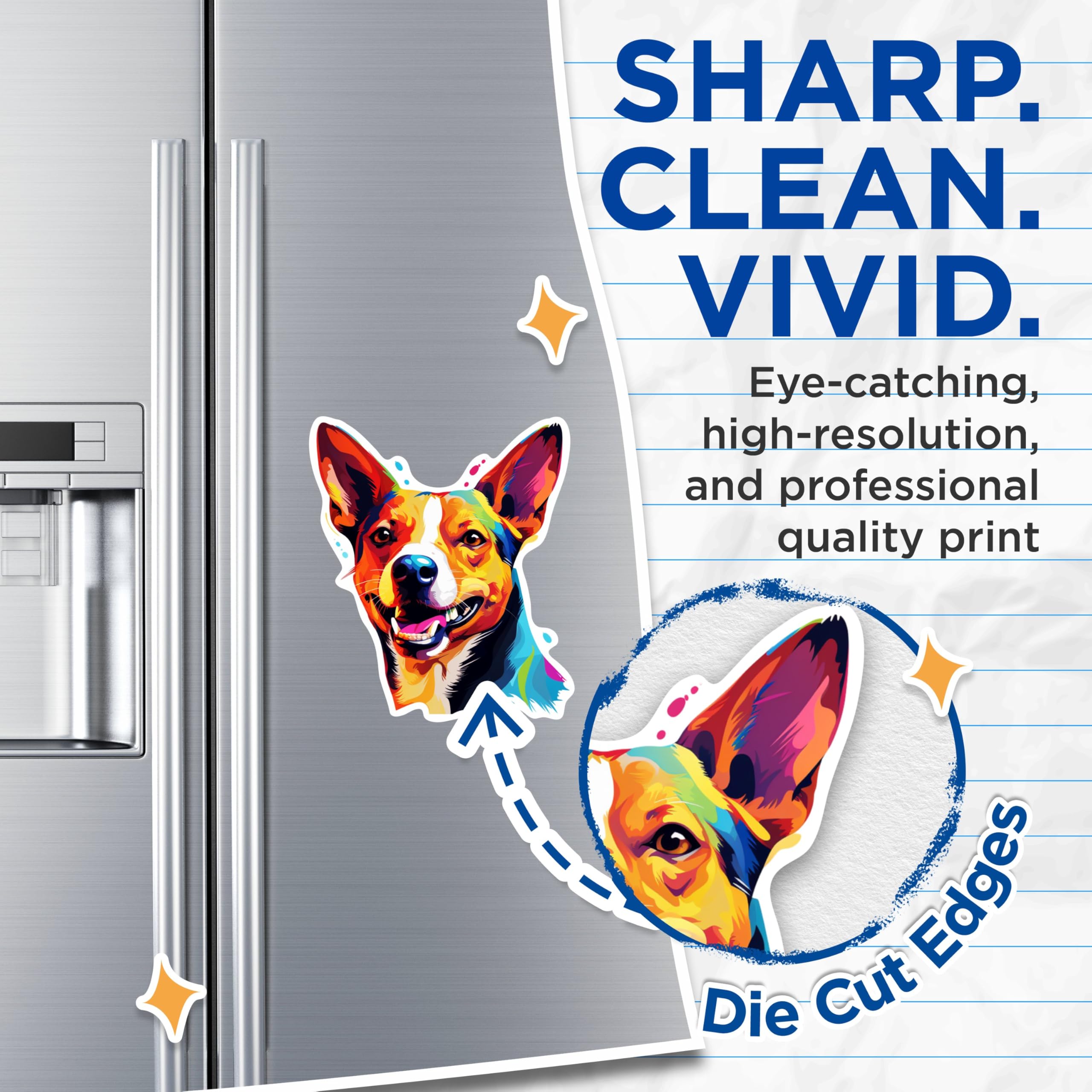 (2 Pack) Basenji Dog Breed Magnets - 5 Inches On Longest Side - Choose from Over 100 Dog Breeds - for Cars, Refrigerators, Toolboxes - Made in USA - MAG1763
