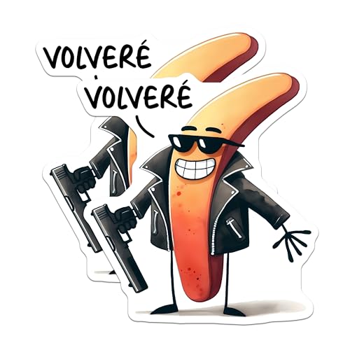 (2 Pack) Funny Food Magnets - Cartoon Character - Minimalist Kitchen Decor - 5" On Longest Side - for Cars, Fridges, Toolboxes - Made in USA - MAG7595
