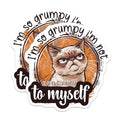 (2 Pack) Grumpy Cat Magnets - Funny Quote Magnets - Humorous Fridge Magnets for Office or Home - 5" On Longest Side - for Cars, Fridges, Toolboxes - Made in USA - MAG4337