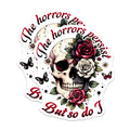 (2 Pack) Skull Art Magnets - Skull Decor - Gothic Skull Design - 5" On Longest Side - for Cars, Fridges, Toolboxes - Made in USA - MAG7384