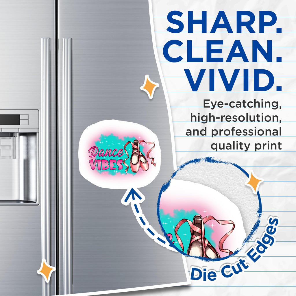 (2 Pack) Ballet Magnets - Dance Vibes - Dancer Refrigerator Magnet - 5" On Longest Side - Premium Magnet - for Cars, Refrigerators, Toolboxes, Lockers - Made in USA - MAG15172