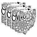 (3 Pack) Ohio State Decals - Home State Love - Floral Mandala Laptop Decals - 3 Inches On Longest Side - Easy Peel & Apply - Made in USA - 3MCS7848