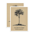(2 Pack) Palmetto Tree Magnets - South Carolina - State Tree Decor - 5" On Longest Side - Premium Magnet - for Cars, Refrigerators, Toolboxes, Lockers - Made in USA - MAG17748