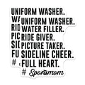(2 Pack) Sportsmom Quotes Magnets - Inspirational Sports Magnets - Funny Mom Quotes Magnets for Fridge - 5" On Longest Side - for Cars, Refrigerators, Toolboxes, Lockers - Made in USA BMCS3074