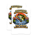(2 Pack) Funny Fishing Magnets - Bass Catching Fish Quote - Angler Humor Decor - Fisherman Refrigerator Art - 5 Inches On Longest Side - Thick Durable Magnet - Made in USA - MAG22756
