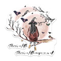 (2 Pack) Witch Aesthetic Magnets - Mystical Moon Decor - Halloween Inspired Fridge Locker Magnets - 5 Inches On Longest Side - Thick Durable Magnet - Made in USA - MAG39372