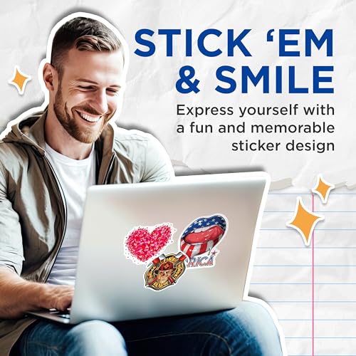 (2 Pack) Heart Shape Stickers - Love Theme Stickers - Red Pink Romantic Heart - 5" On Longest Side - Sticks to Any Smooth Flat Surface - Made in USA - BMCS3520