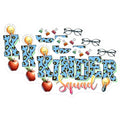 (3 Pack) Kinder Squad Decals - Leopard Print - Teacher Decal - 3 Inches On Longest Side - Easy Peel & Apply - Made in USA - 3MCS6814