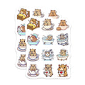 (2 Pack) Cute Capybara Magnets - Kawaii Animal Fridge Magnets - Cozy Bathtub Teacup Decor - Whimsical Locker Planner Accents - 5 Inches On Longest Side - Thick Durable Magnet - Made in USA - MAG36918