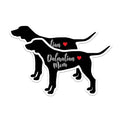 (2 Packs) Dalmatian Mom Stickers - Dalmatian Dog Breed Dog Mom Decals - 5 Inches On Longest Side - Premium Vinyl Decal - Sticks to Any Smooth Flat Surface - Made in USA - BMCS2462