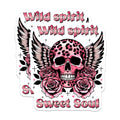 (2 Pack) Skull with Roses Magnets - Winged Skull Art - Sweet Soul Wild Spirit Home Decor - 5" On Longest Side - Premium Magnet - for Cars, Refrigerators, Toolboxes, Lockers - Made in USA - MAG15885