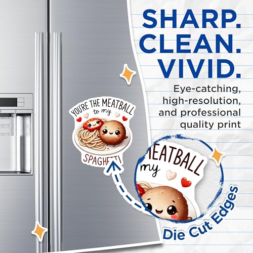 (2 Pack) You're The Meatball to My Spaghetti Magnets - Cute Couple Magnets - Fun Kitchen Decor Magnets - 5" On Longest Side - for Cars, Refrigerators, Toolboxes, Lockers - Made in USA BMCS3530