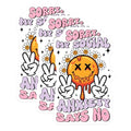 (3 Pack) Social Anxiety Decals - Smiley Face Decal - Laptop Decal - 3 Inches On Longest Side - Easy Peel & Apply - Made in USA - 3MCS6435