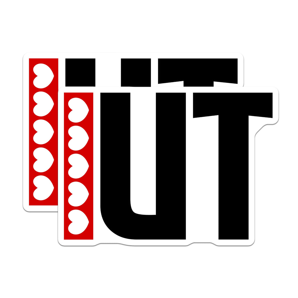(2 Pack) IUT Stickers - Dutch Pride - Netherlands Flags - 5" On Longest Side - Sticks to Smooth Flat Surfaces - Made in USA - BMCS17601