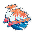 (2 Pack) Madagascar Island Magnets - Tropical Palm Tree Beach Scene - Ocean Wave Travel Souvenir Refrigerator Art - 5 Inches On Longest Side - Thick Durable Magnet - Made in USA - MAG19086
