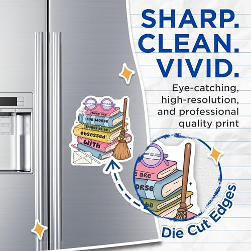 (2 Pack) Book Lover Magnets - There are Worse Things to Be Obsessed with - Funny Bookworms - Book Stack - 5" On Longest Side - for Cars, Fridges, Toolboxes - Made in USA - MAG7001