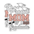 (2 Pack) Proud Mom 2026 Graduate Magnets - Class of 2026 Mom - High School College Graduation Celebration - 5 Inches On Longest Side - Thick Durable Magnet - Made in USA - MAG37334