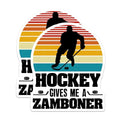 (2 Pack) Hockey Gives Me A Zamboner Magnets - Funny Hockey Magnets - Retro Hockey Magnets for Hockey Fans - 5" On Longest Side - for Cars, Fridges, Toolboxes - Made in USA - MAG4085