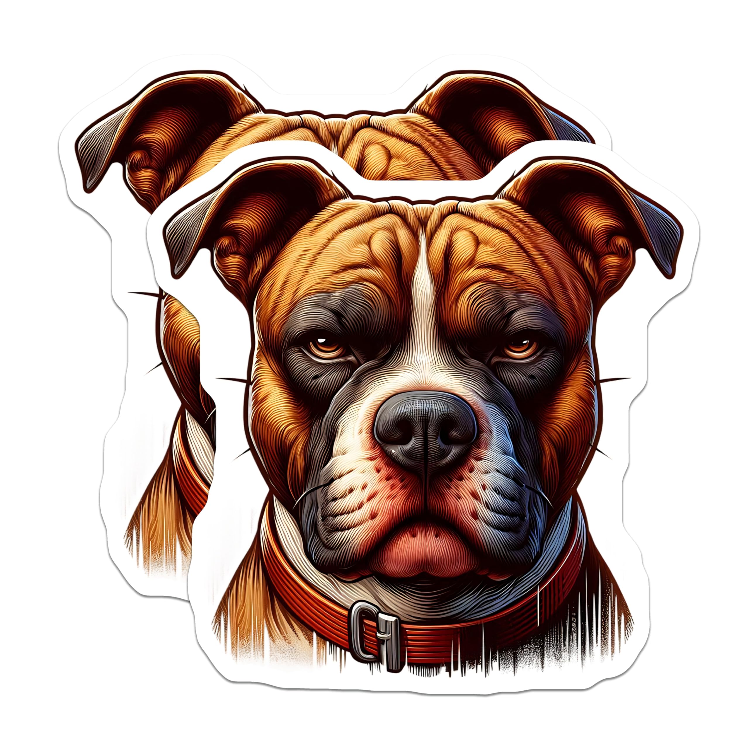 (2 Pack) Boxer Dog Magnets - Cute Pet Animal Magnets - Dog Lover Refrigerator Magnets - 5" On Longest Side - Premium Magnet - for Cars, Refrigerators, Toolboxes, Lockers - Made in USA - MAG14586