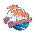 (2 Pack) Bahamas Magnets - Tropical Island Fridge Magnets - Vacation Souvenir Home Decor - 5" On Longest Side - Premium Magnet - for Cars, Refrigerators, Toolboxes, Lockers - Made in USA - MAG17572