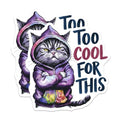 (2 Pack) Cat Attitude Magnets Magnets - 5" On Longest Side - Made in USA - Sticks to Refrigerators & Metal Surfaces - MAG8565