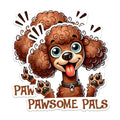 (2 Packs) Poodle Pawsome Pals Magnets - Poodle Dog Breed Magnets - 5 Inches On Longest Side - Premium Magnet - for Fridges, Toolboxes, Cars - Made in USA - MAG2410