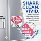 (2 Pack) Silly Goose Magnets - Cute Funny Animal - Positive Vibes Magnets - 5" On Longest Side - for Cars, Fridges, Toolboxes - Made in USA - MAG4609