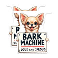 (2 Pack) Bark Machine Magnets - Loud and Proud Chihuahua Magnets - Cute Dog Kitchen Magnets - Pet Lover Magnets - 5" On Longest Side - for Cars, Fridges, Toolboxes - Made in USA - MAG3733