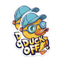 (2 Pack) Funny Duck Magnets - Duck Off Refrigerator Decor - Humorous Kitchen Accessories - 5 Inches On Longest Side - Thick Durable Magnet - Made in USA - MAG38747