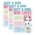 (3 Pack) Anime Cats Bubble Tea Decals - Laptop Decal - Kawaii Sticker - 3 Inches On Longest Side - Easy Peel & Apply - Made in USA - 3MCS6525