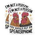 (2 Pack) Funny Chicken Magnets - Kitchen ation - Cute Farmhouse - Novelty Fridge Magnets - Hilarious Animal Art - 5" On Longest Side - for Cars, Fridges, Toolboxes - Made in USA - MAG4552