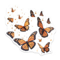(2 Pack) Butterfly Magnets - Monarch Butterfly Decor - Fridge Magnets - 5" On Longest Side - Premium Magnet - for Cars, Refrigerators, Toolboxes, Lockers - Made in USA - MAG15085