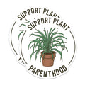 (2 Pack) Support Plant Parenthood Magnets - Houseplant Lover Decor - Funny Plant Mom Accessories - 5 Inches On Longest Side - Thick Durable Magnet - Made in USA - MAG19204