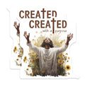(2 Pack) Christian Purpose Magnets - Uplifting Faith Decor - Inspirational Sunflower Art - Spiritual Refrigerator Magnet - 5 Inches On Longest Side - Thick Durable Magnet - Made in USA - MAG22910